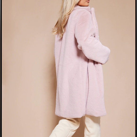 PLT Faux Fur Midi Coat - Picture 2 of 3